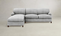 The Carmine Sectional - Performance Textured Tweed Alpine