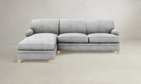 The Carmine Sectional - Performance Textured Tweed Alpine