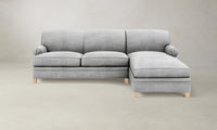 The Carmine Sectional - Performance Textured Tweed Alpine