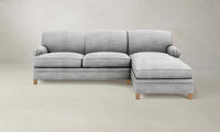 The Carmine Sectional - Performance Textured Tweed Alpine