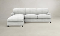 The Carmine Sectional - Performance Textured Tweed Dove