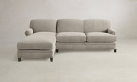 The Carmine Sectional - Performance Tweed Oatmeal