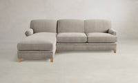 The Carmine Sectional - Performance Tweed Oatmeal