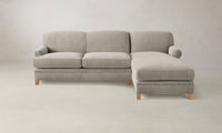 The Carmine Sectional - Performance Tweed Oatmeal