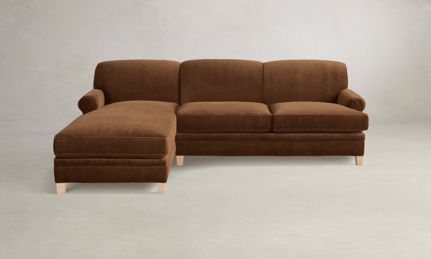 The Carmine Sectional - Performance Velvet Cider