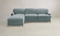 The Carmine Sectional - Performance Velvet Seafoam