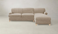 The Carmine Sectional - Performance Velvet Taupe