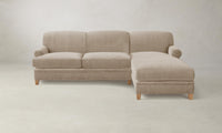 The Carmine Sectional - Performance Velvet Taupe