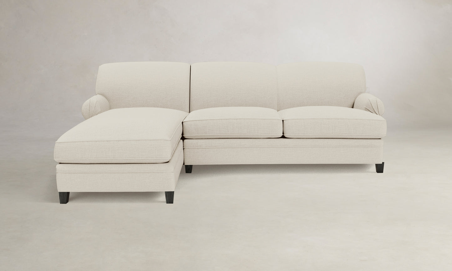 The Carmine Sectional - Performance Woven Chenille Desert