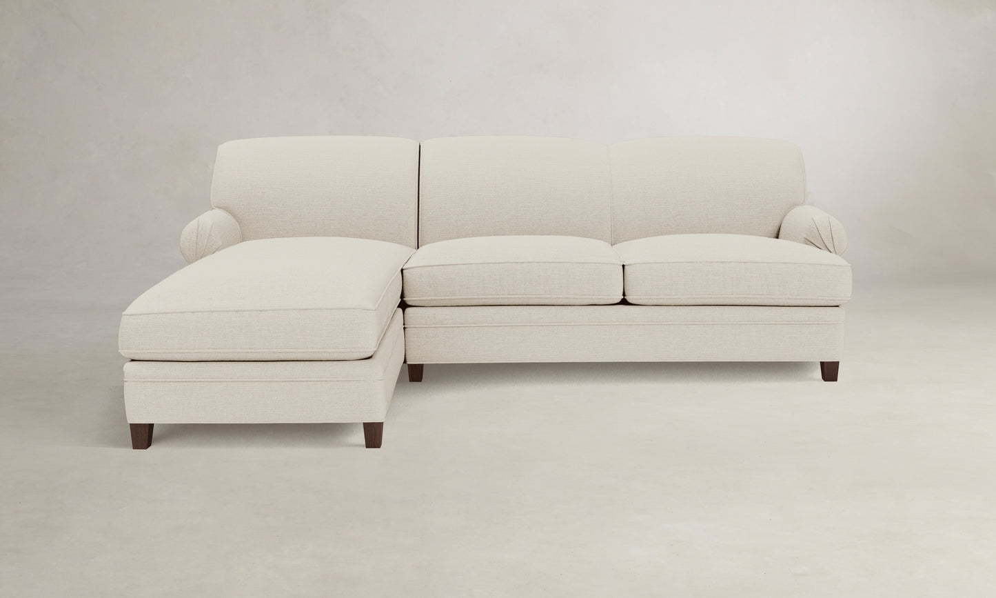 The Carmine Sectional - Performance Woven Chenille Desert