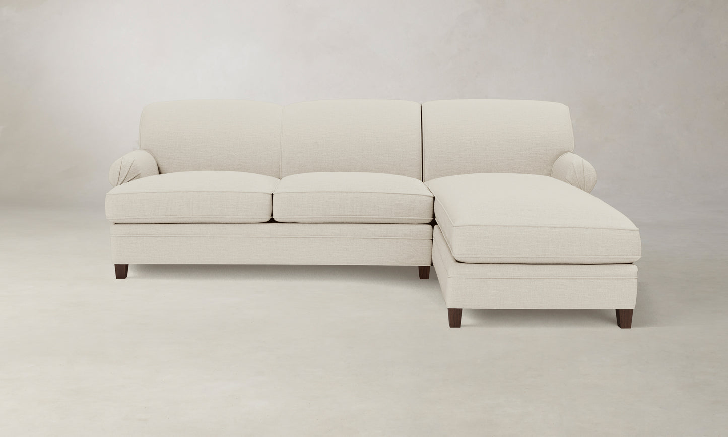 The Carmine Sectional - Performance Woven Chenille Desert