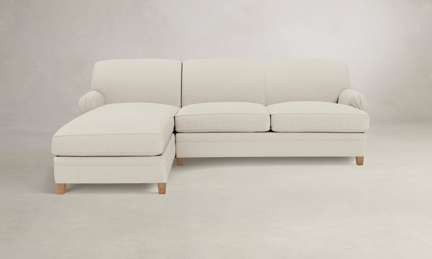 The Carmine Sectional - Performance Woven Chenille Desert