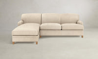 The Carmine Sectional - Tuscan Leather Bisque