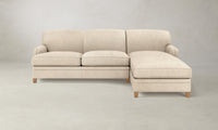 The Carmine Sectional - Tuscan Leather Bisque