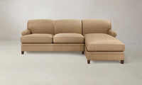 The Carmine Sectional - Tuscan Leather Camel