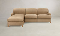 The Carmine Sectional - Tuscan Leather Camel