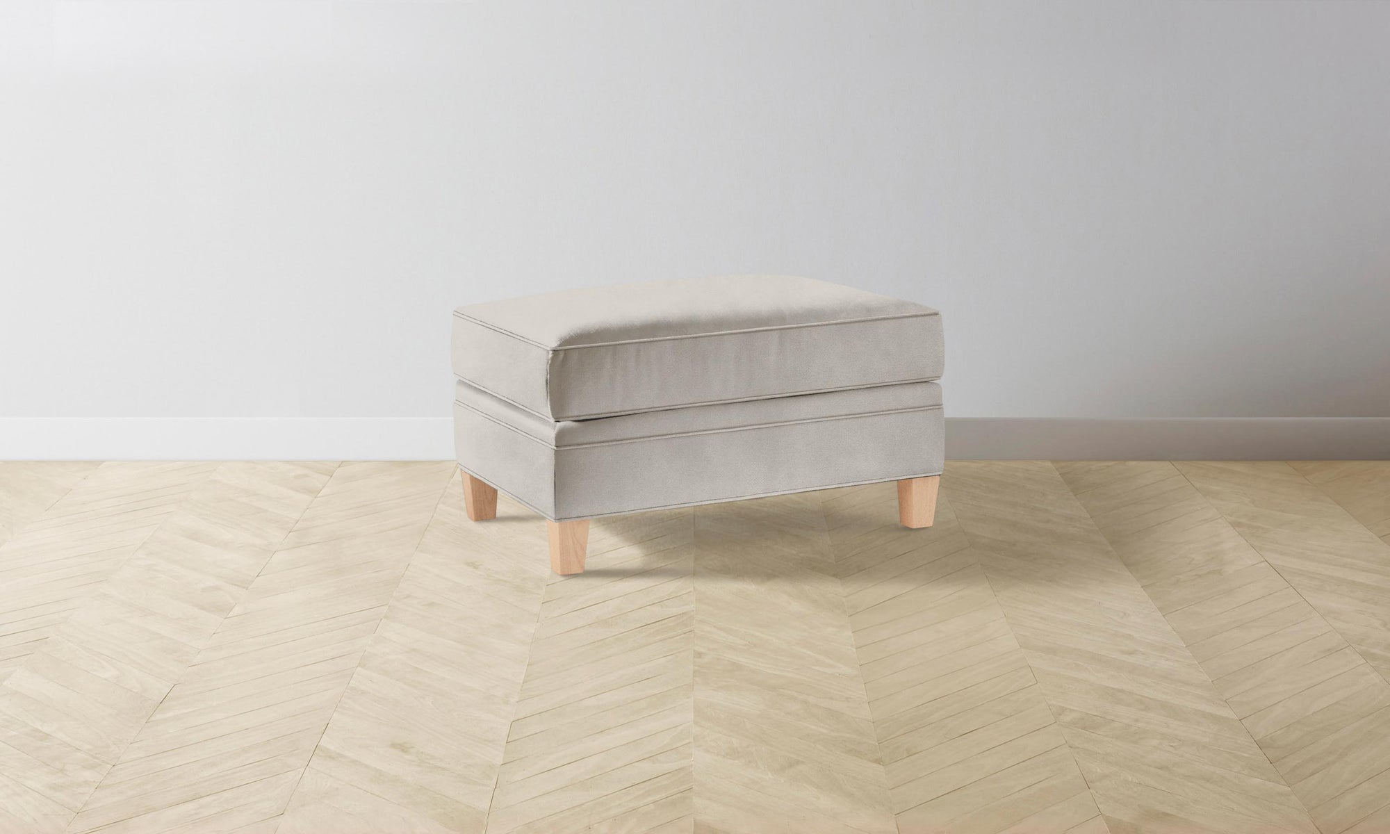 The Carmine Ottoman - Nubuck Leather Sail