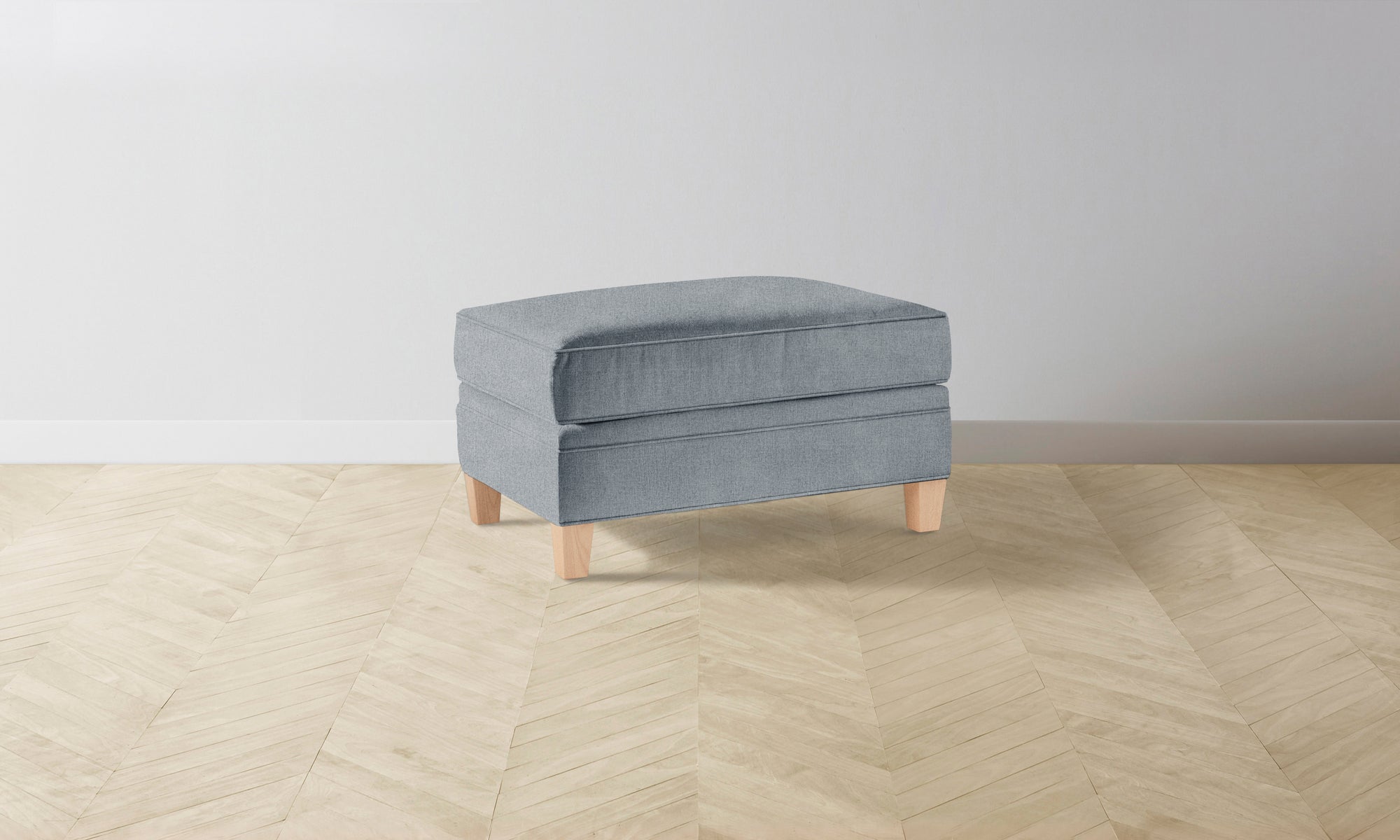 The Carmine Ottoman - Performance Melange Weave Aegean