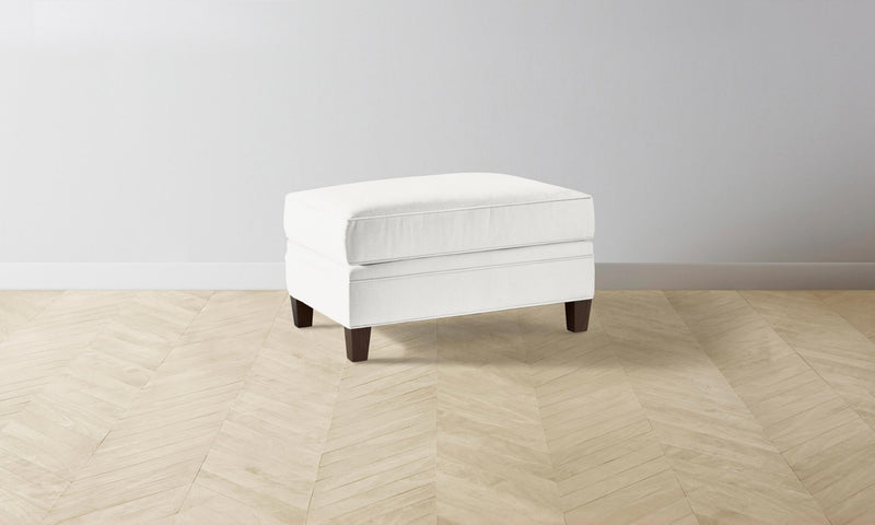 The Carmine Ottoman - Performance Woven Chenille Lace