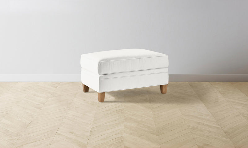The Carmine Ottoman - Performance Woven Chenille Lace