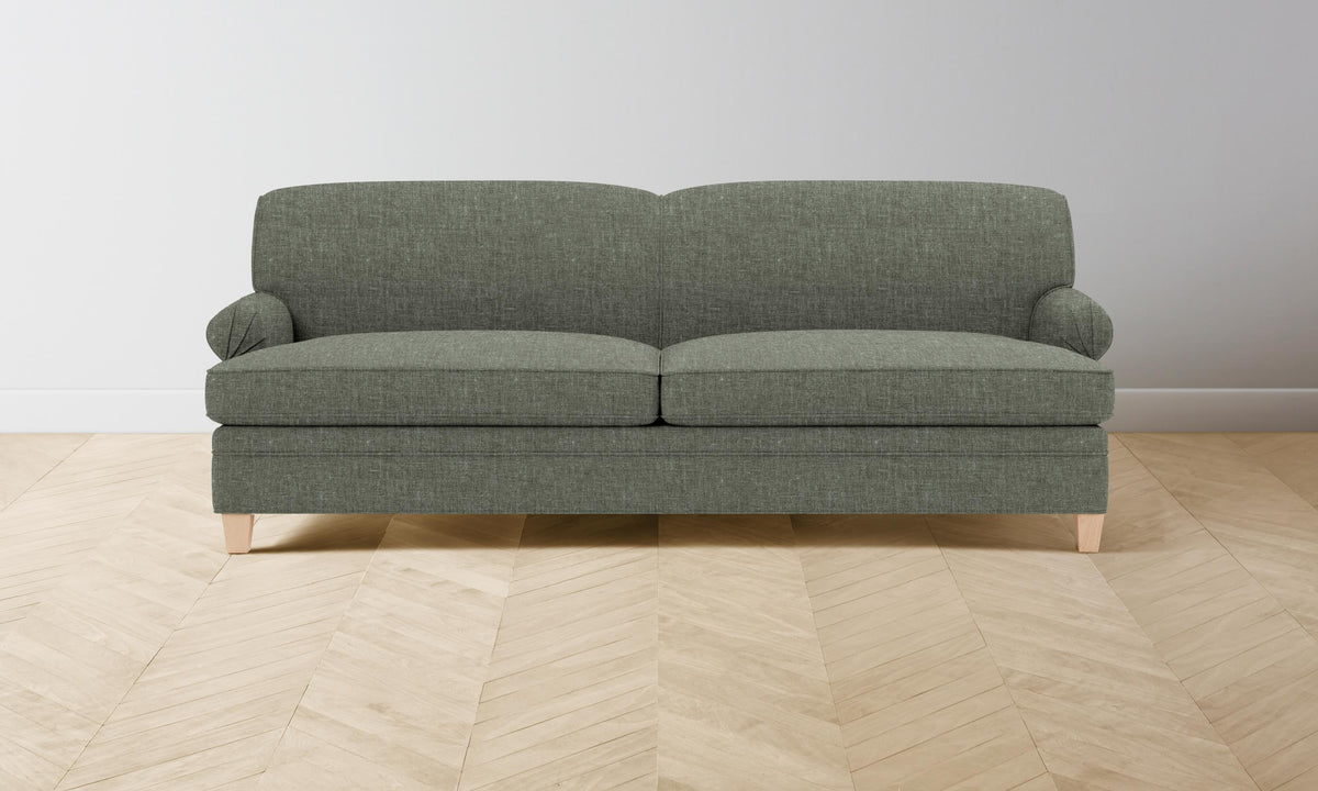 The Carmine Sofa - Heritage Belgian Linen Thyme