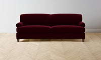 The Carmine Sofa - Mohair Crimson