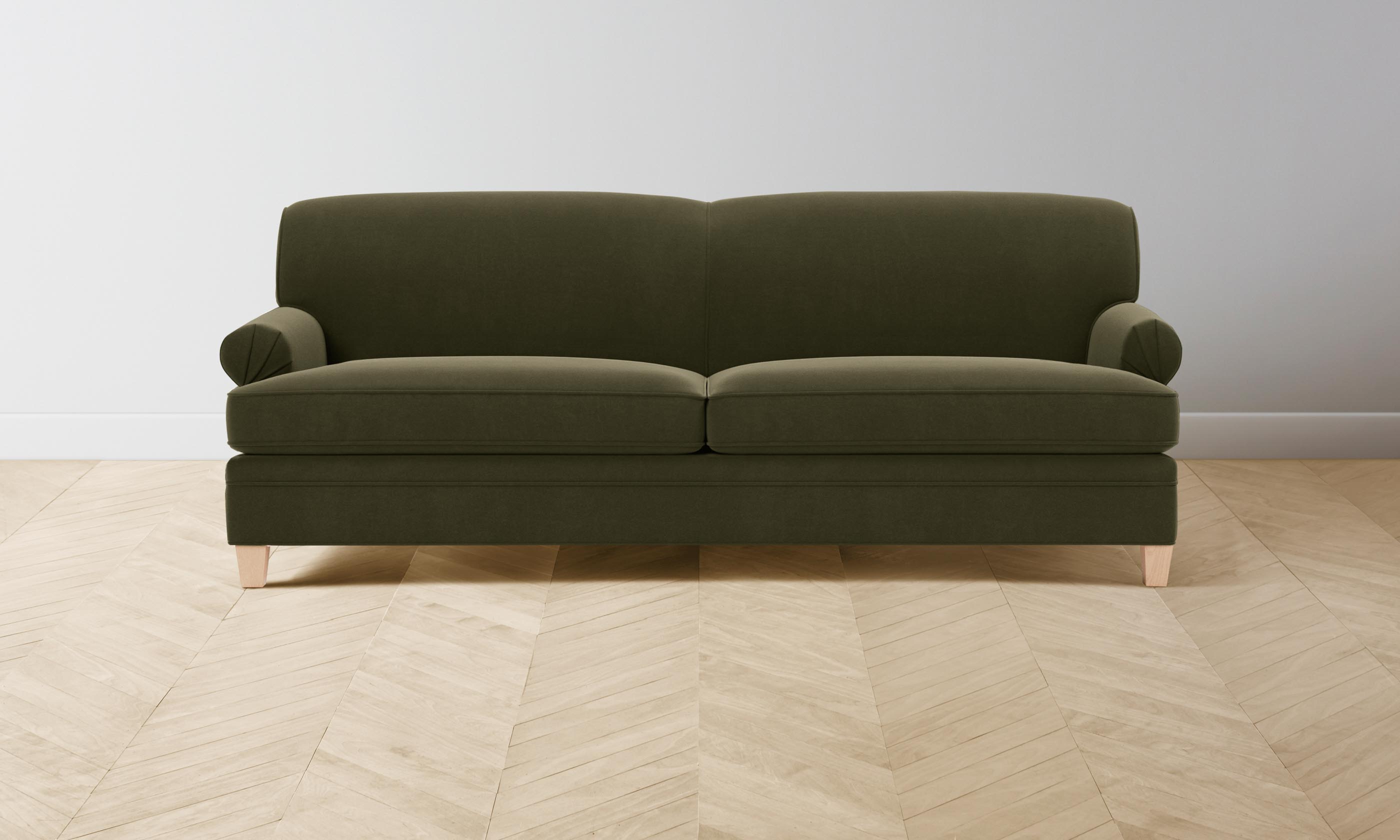 The Carmine Sofa - Mohair Moss – Maiden Home