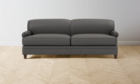 The Carmine Sofa - Pebbled Leather Ash