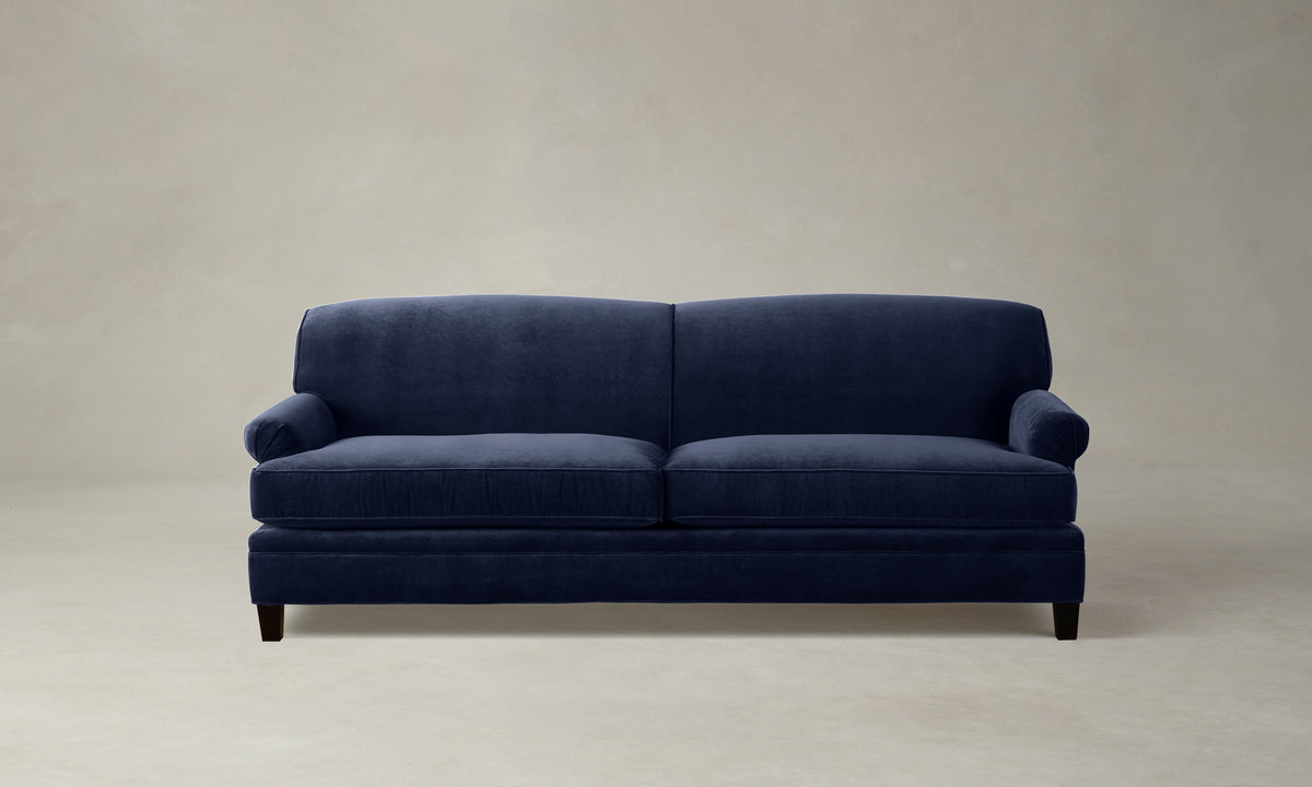 The Carmine Sofa - Performance Velvet Midnight