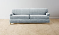 The Carmine Sofa - Performance Velvet Sky