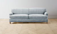 The Carmine Sofa - Performance Velvet Sky