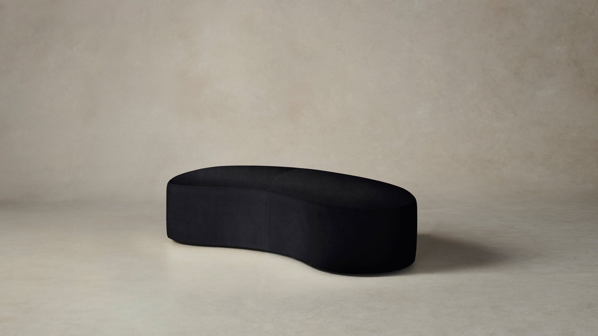 The Chelsea Daybed - Costa Leather Jet