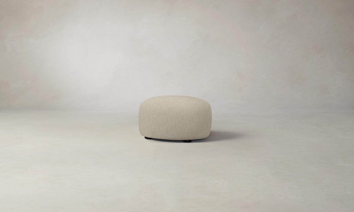 The Chelsea Ottoman - Heritage Belgian Linen Alder