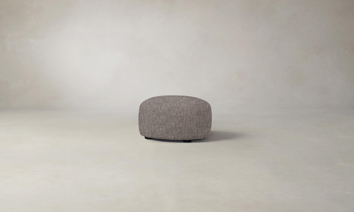 The Chelsea Ottoman - Heritage Belgian Linen Carob