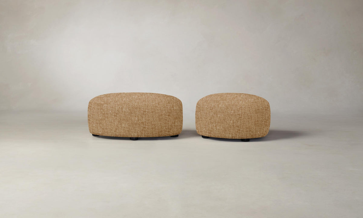 The Chelsea Ottoman - Heritage Belgian Linen Chai
