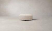 The Chelsea Ottoman - Deep Pile Mohair Limestone