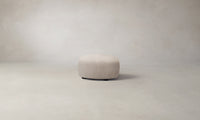 The Chelsea Ottoman - Deep Pile Mohair Limestone