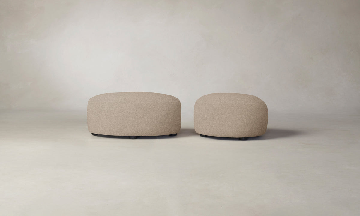 The Chelsea Ottoman - Italian Brushed Wool Fox