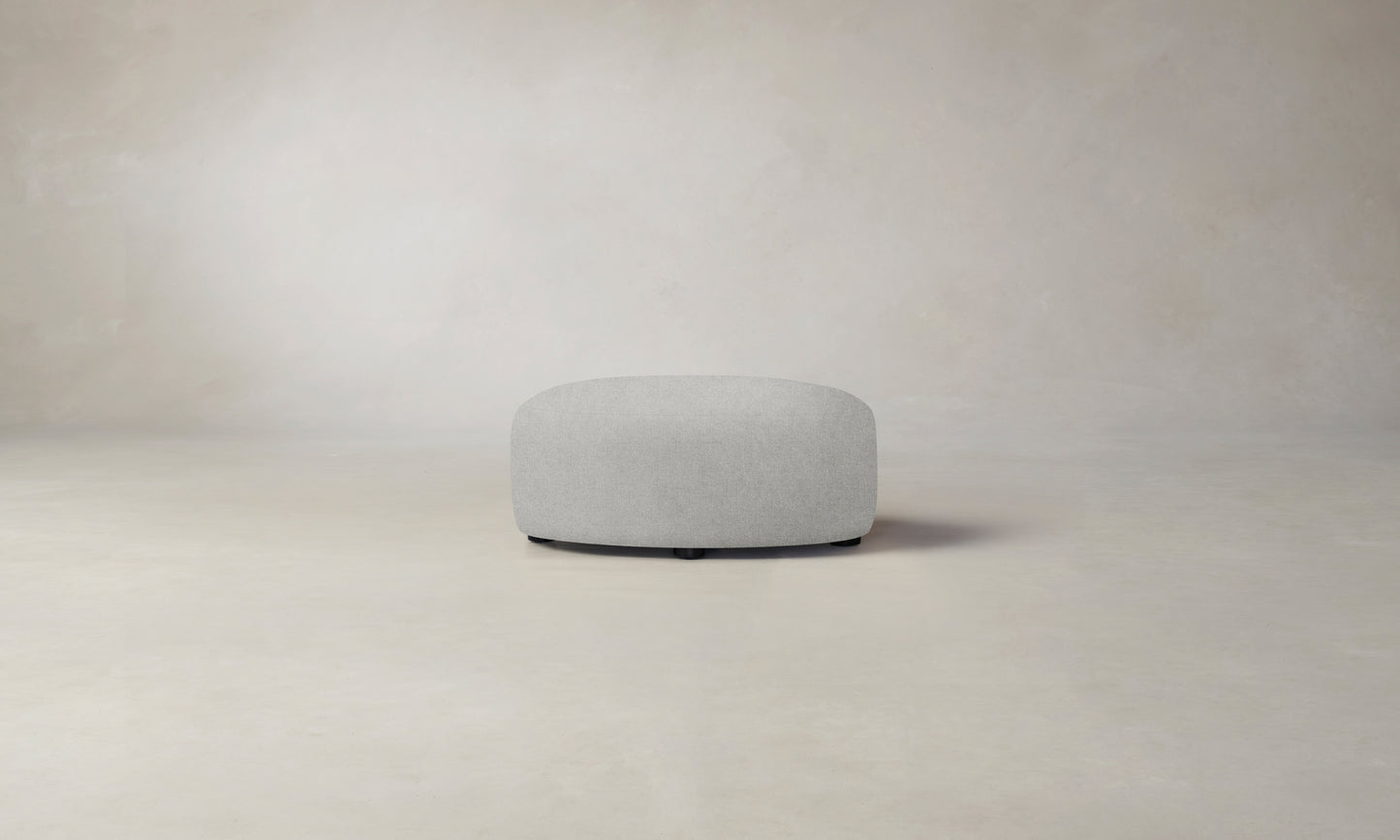 The Chelsea Ottoman - Merino Heather Grey