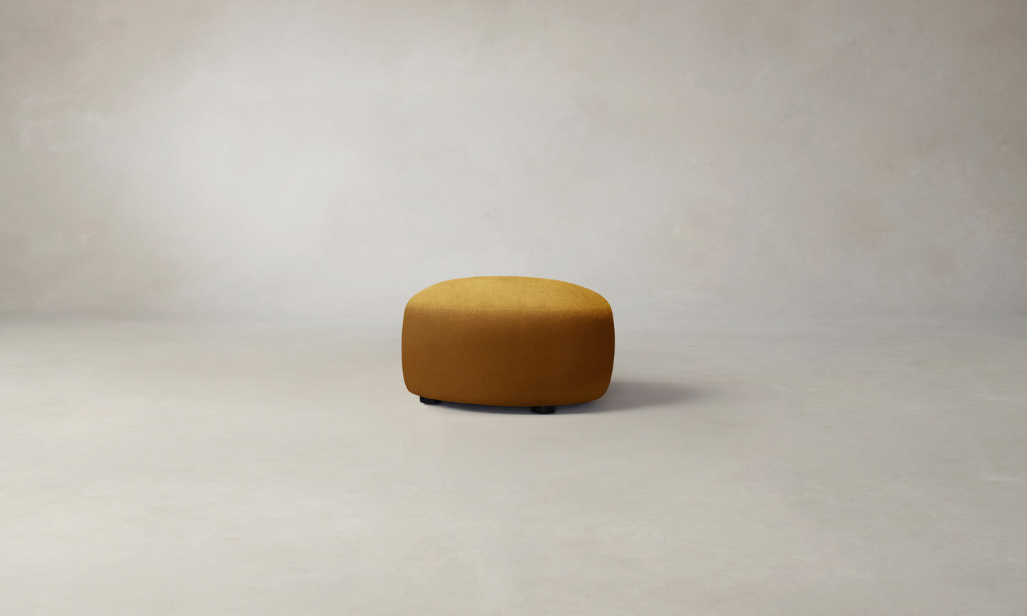 The Chelsea Ottoman - Mohair Amber