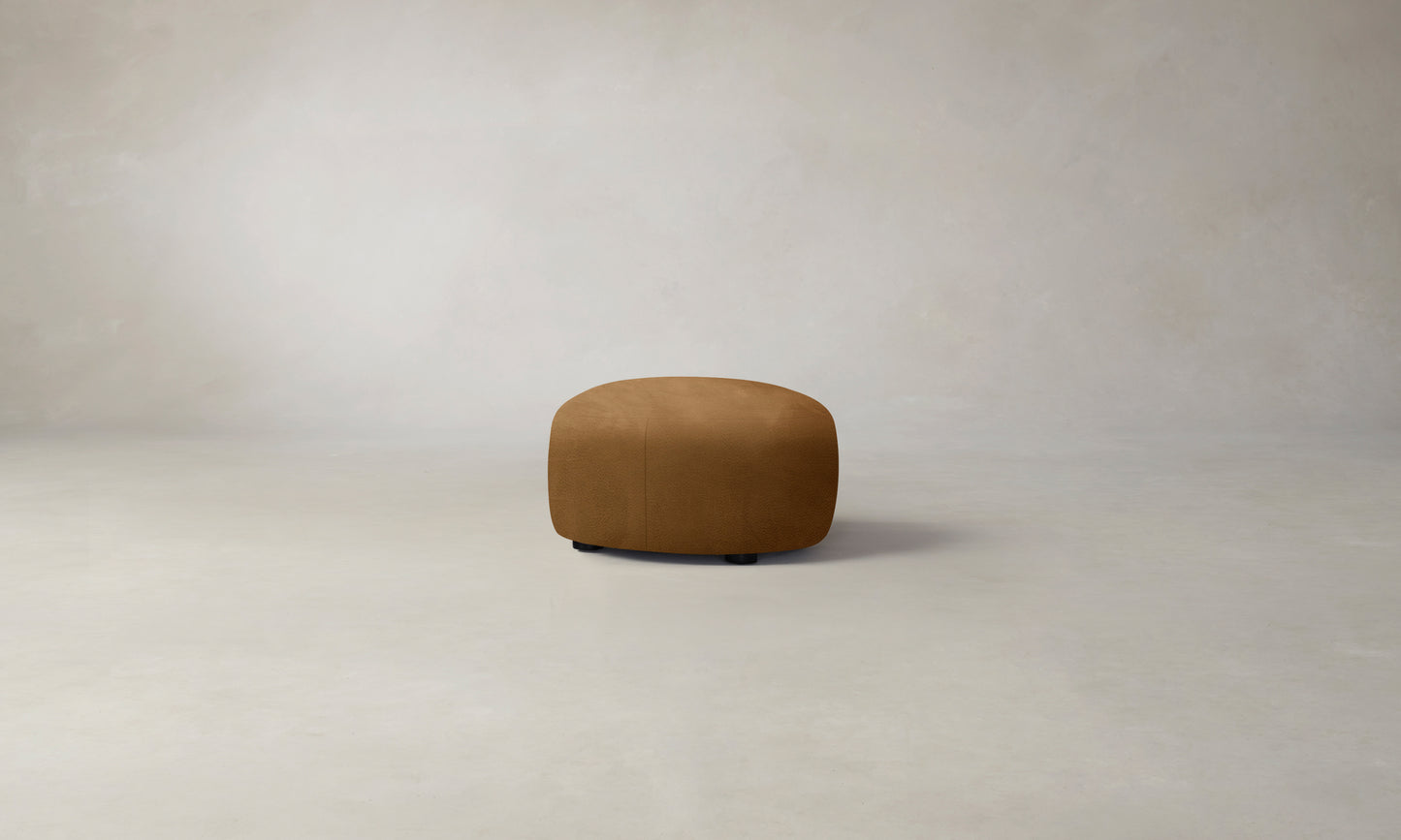 The Chelsea Ottoman - Nubuck Leather Saddle