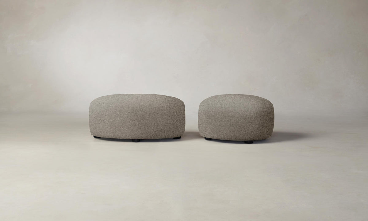 The Chelsea Ottoman - Performance Bouclé Morel