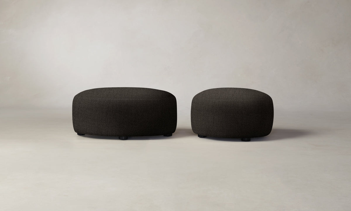 The Chelsea Ottoman - Performance Textural Weave Root