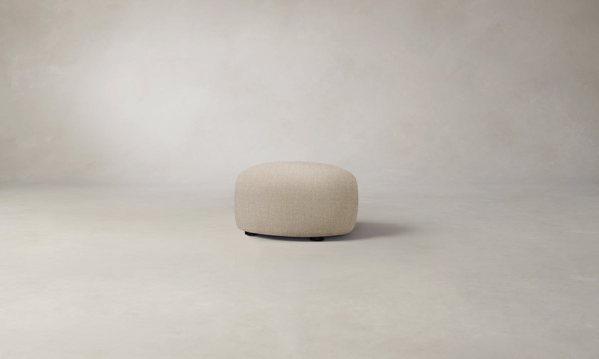The Chelsea Ottoman - Performance Textural Weave Savanna