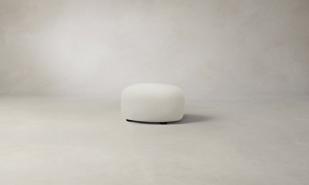 The Chelsea Ottoman - Performance Textural Weave Wisp