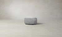 The Chelsea Ottoman - Performance Textured Tweed Alpine