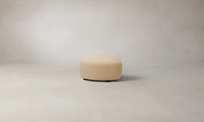The Chelsea Ottoman - Performance Velvet Butter