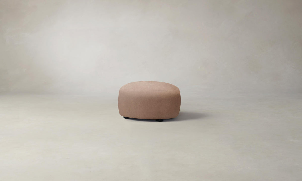 The Chelsea Ottoman - Performance Velvet Blossom