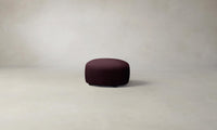 The Chelsea Ottoman - Performance Velvet Merlot