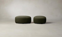 The Chelsea Ottoman - Performance Velvet Olive